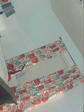 Beautiful floral patterned curtains. 4 panels.